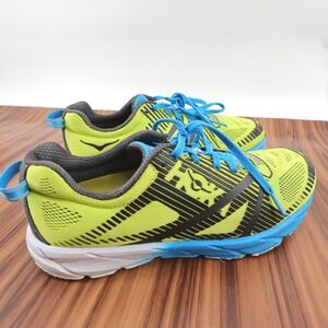 Hoka One‎ One Tracer 2 Women's 7.5 Running Shoes Green Blue Athletic Sneakers